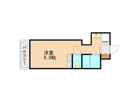 メゾンド三和(ワンルーム/3階)の間取り写真