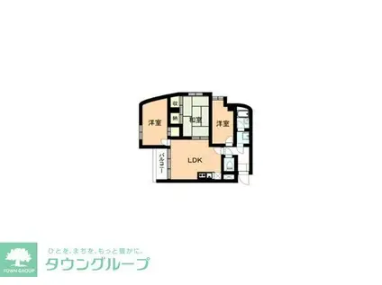 ドミール湘南(3LDK/2階)の間取り写真