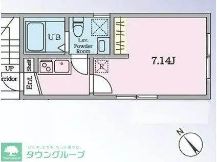 COAST TERRACE II 逗子新宿(1K/1階)の間取り写真