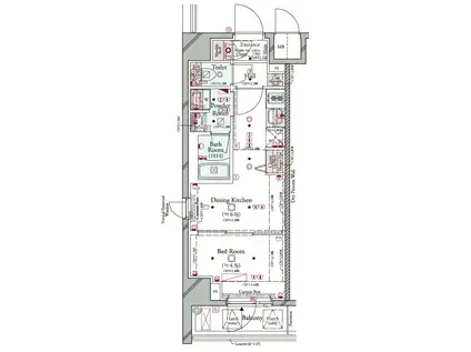コンシェリア横濱 (1DK/7階)の間取り写真