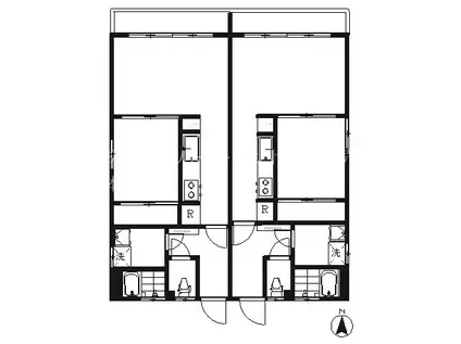 CLAIR奥沢(1LDK/2階)の間取り写真