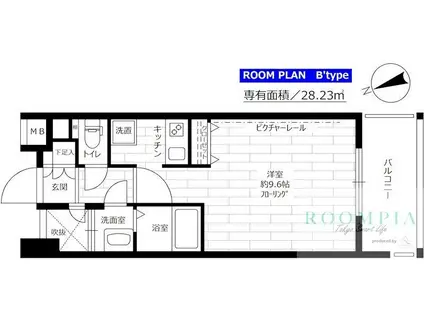 ステージファースト中野駅前(ワンルーム/7階)の間取り写真