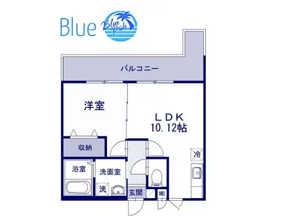 エクレ一ルHP上星川(1LDK/3階)の間取り写真