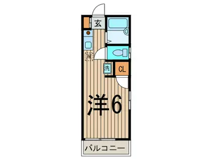 ハイツ都夢(ワンルーム/1階)の間取り写真