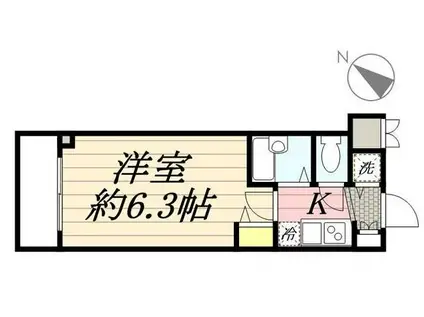 HF東日本橋レジデンス(1K/2階)の間取り写真