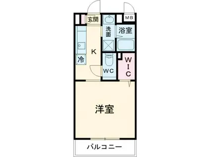 レジデンツ ナチュア(1K/3階)の間取り写真