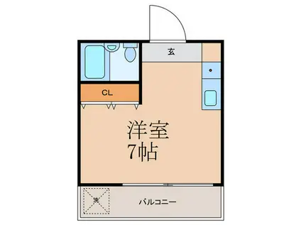 アイコート中野V(ワンルーム/2階)の間取り写真
