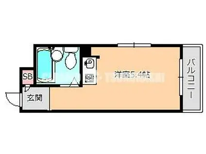 パークサイド上本町駅前(ワンルーム/10階)の間取り写真