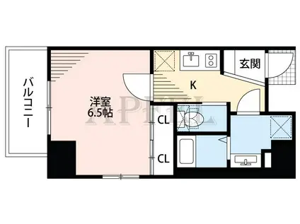 アドバンス西梅田ジェイス(1K/5階)の間取り写真