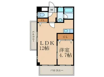 サンクス光(1LDK/2階)の間取り写真