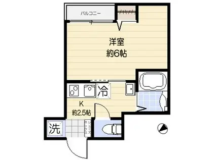 NEO VITA新小岩(1K/3階)の間取り写真