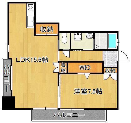 ダ・ヴィンチ(1LDK/7階)の間取り写真