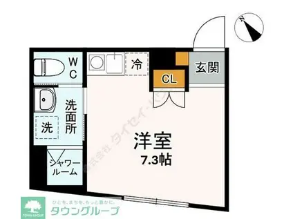 FLAT八千代村上(ワンルーム/1階)の間取り写真