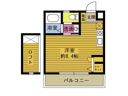 システムハウス(ワンルーム/4階)の間取り写真