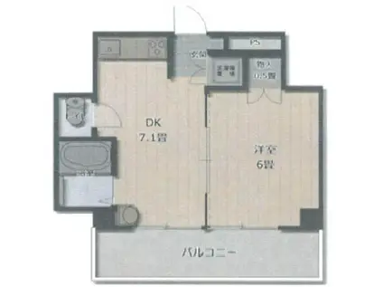 サンハイム上石神井(1DK/3階)の間取り写真