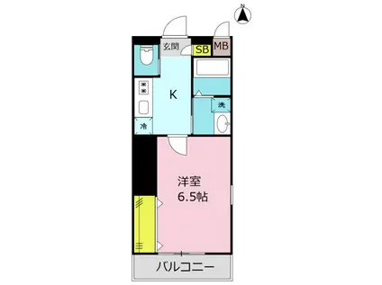 KS-15M(1K/3階)の間取り写真