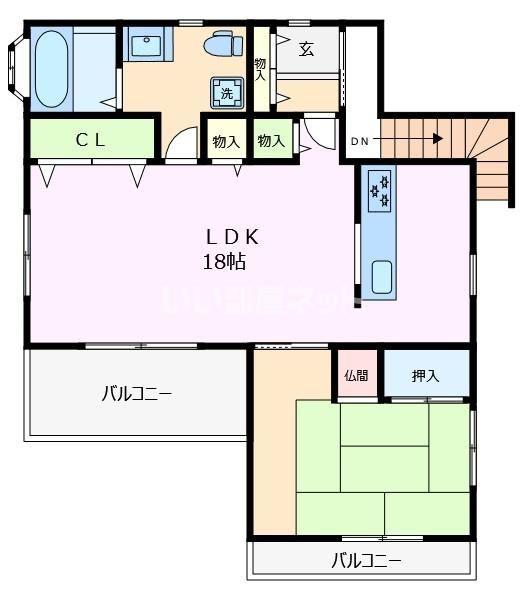 ユトリロ東曙(1LDK/2階)の間取り写真