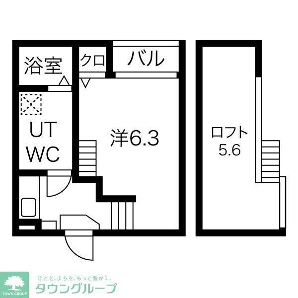 SEAPRAIRIE(1K/1階)の間取り写真