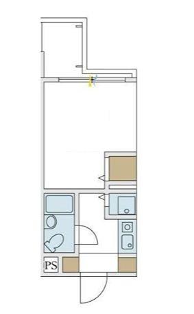 ジョイフル等々力(ワンルーム/3階)の間取り写真