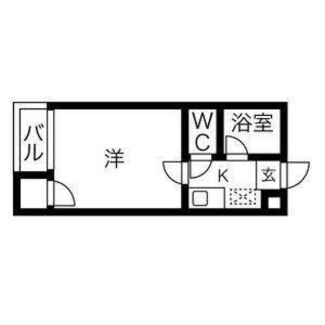 プレアール柳之町(1K/2階)の間取り写真
