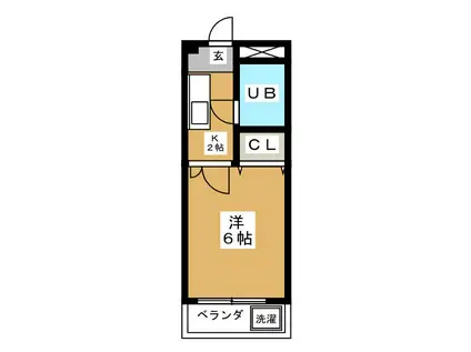 メゾン・ド・ハートレー(1K/1階)の間取り写真