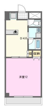 MP X番館(1DK/3階)の間取り写真