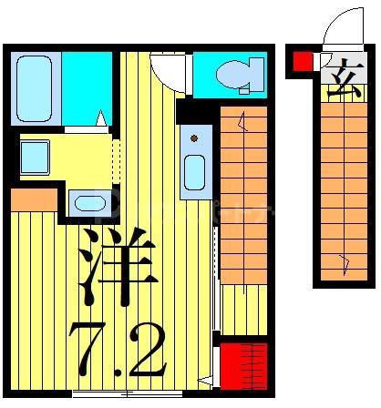 MKハウス(ワンルーム/2階)の間取り写真