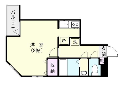 リーベンパレス西千石(1K/1階)の間取り写真
