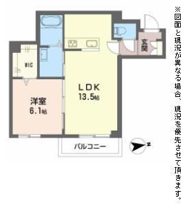 プルミエール(1LDK/3階)の間取り写真