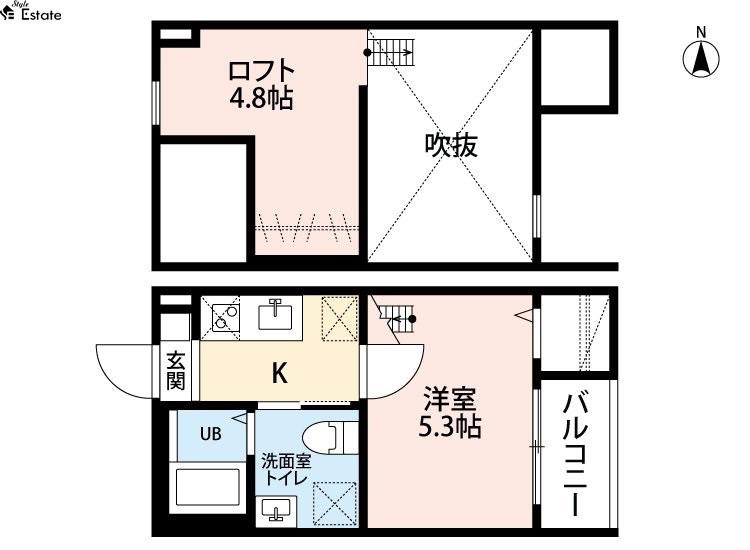 LSレジデンス名古屋(1SK/1階)の間取り写真