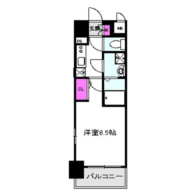 エスリード大阪京橋フロレゾン(1K/6階)の間取り写真