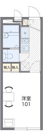 レオパレスラポール深井(1K/2階)の間取り写真