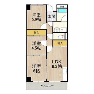 エムテック藤井寺(3LDK/1階)の間取り写真