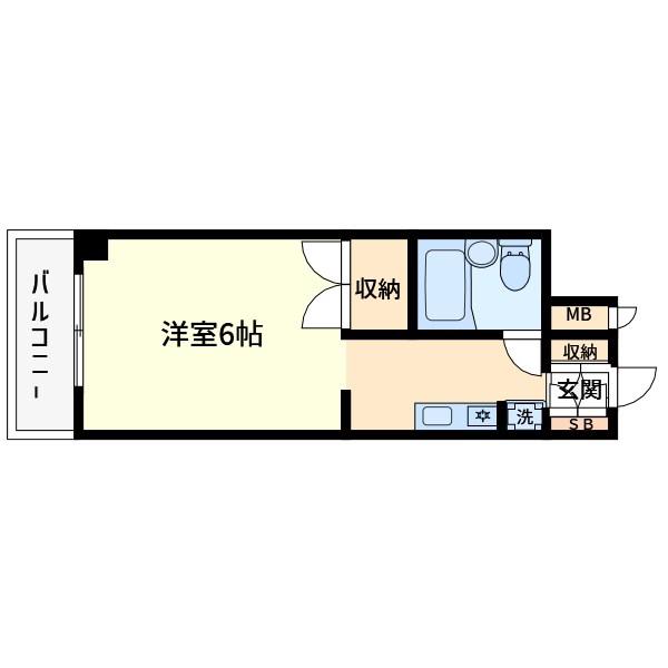 太平森ビル(ワンルーム/2階)の間取り写真