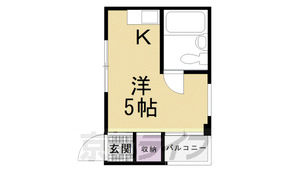 コーポサンライズ(ワンルーム/2階)の間取り写真