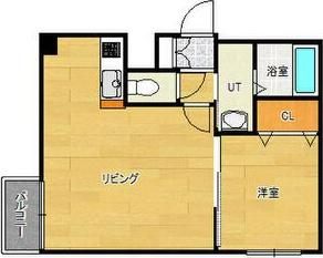 ノースポイント発寒(1LDK/1階)の間取り写真
