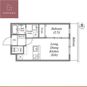 ST.RESIDENCE南津の辺(1LDK/1階)の間取り写真