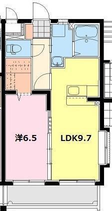 アステール吉村(1LDK/3階)の間取り写真