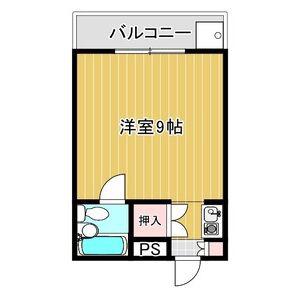 ヴィクトリアコート野々上(1K/3階)の間取り写真