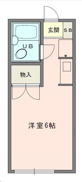 未来館西浦和(ワンルーム/2階)の間取り写真