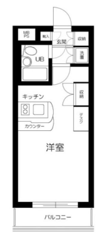ワコーレ田園調布(ワンルーム/1階)の間取り写真