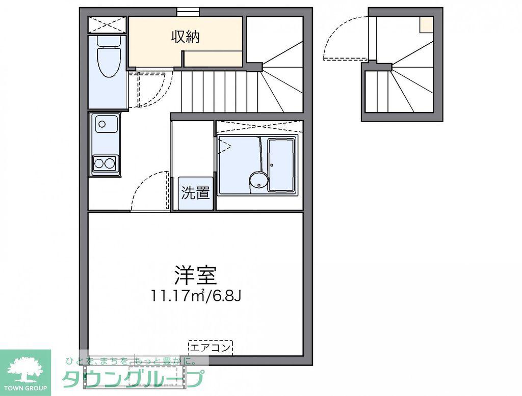 レオネクスト池上(1K/2階)の間取り写真