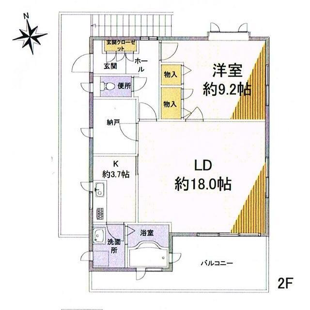 ステイジア(1SLDK/2階)の間取り写真