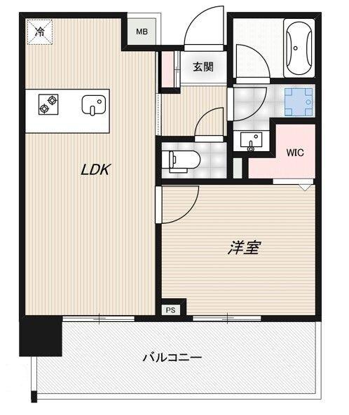 RIDGE豊洲(1LDK/3階)の間取り写真