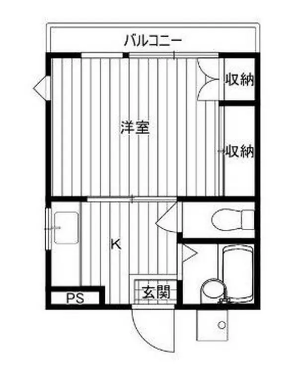 クリエール富岡 3階階 間取り