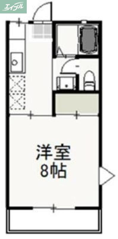 S・T・VILLA TSUSHIMA B(1K/1階)の間取り写真
