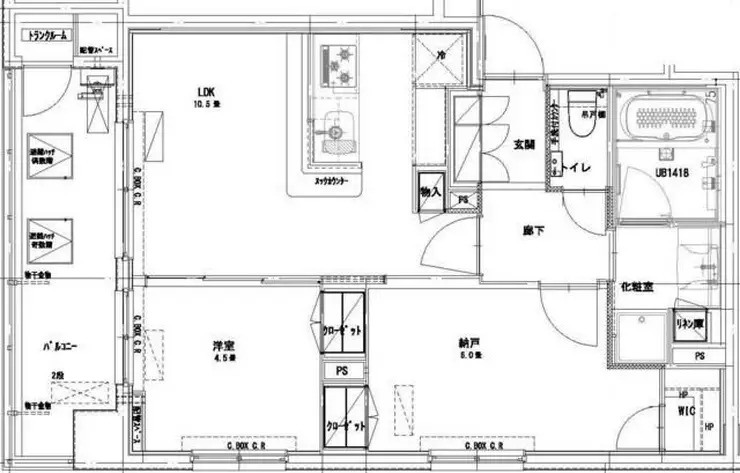 クラッシーコート北大塚 4階階 間取り