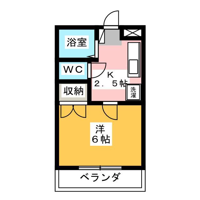 フレーズNODA(1K/3階)の間取り写真