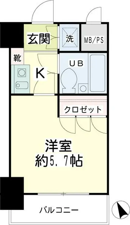 NICアーバンスピリッツ横浜反町 7階階 間取り
