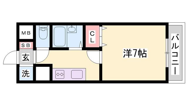 永田第2ビル(1K/3階)の間取り写真